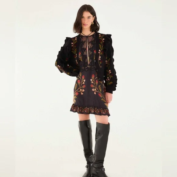 Farm Rio: Black Berry Embroidery Knit
Cardigan - Picture 2 of 12